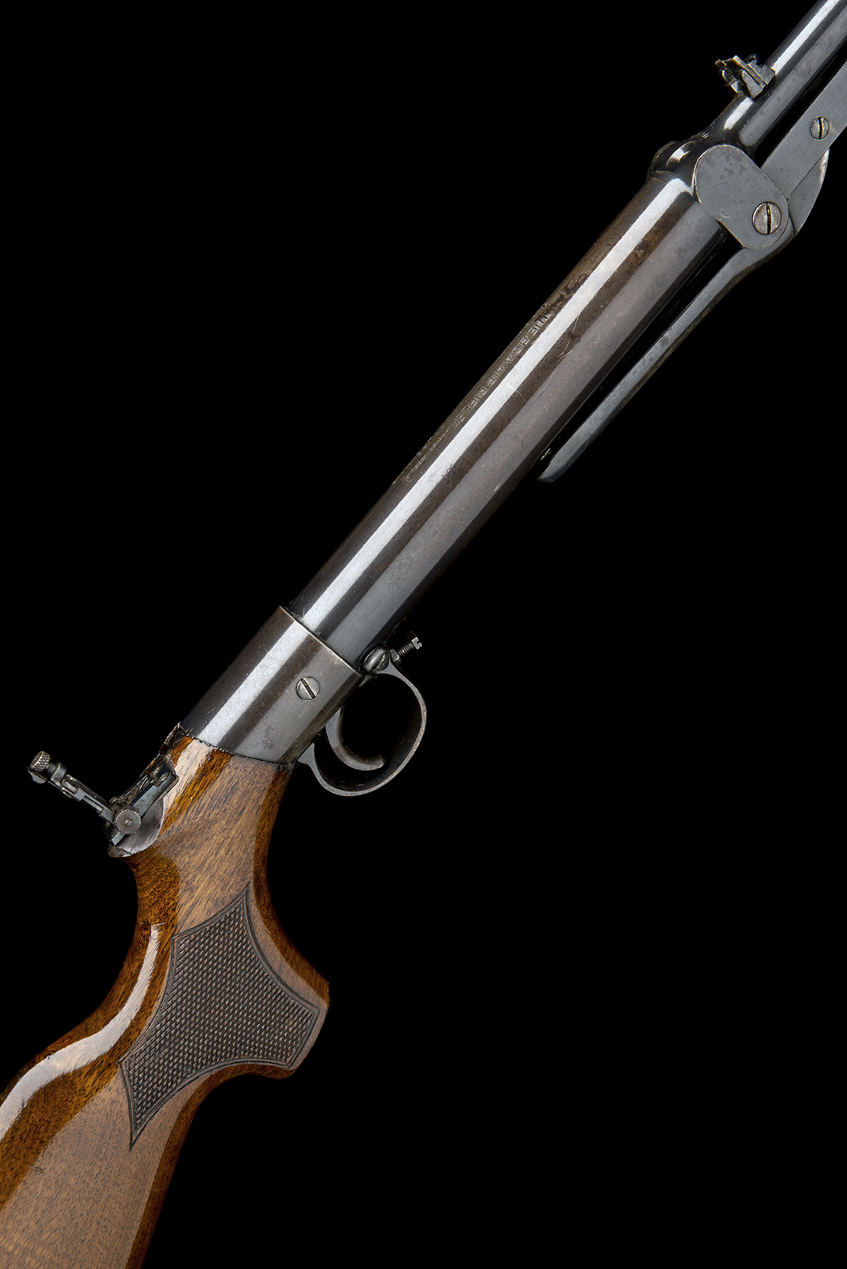 BSA, BIRMINGHAM A SCARCE .177 UNDER-LEVER AIR-RIFLE, MODEL 'IMPROVED MODEL 'D' WITH FACTORY