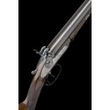 WESTLEY RICHARDS, LONDON A CASED 16-BORE PINFIRE DOUBLE-BARRELLED SPORTING-GUN, MODEL 'BAR-IN-WOOD',