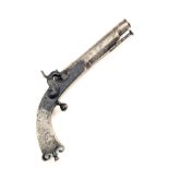 A 32-BORE PERCUSSION BELT-PISTOL FOR HIGHLAND DRESS SIGNED MURDOCH, no visible serial number,