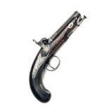 J. BRADDELL, BELFAST A 54-BORE PERCUSSION OVERCOAT PISTOL, registration number A-N3721, circa