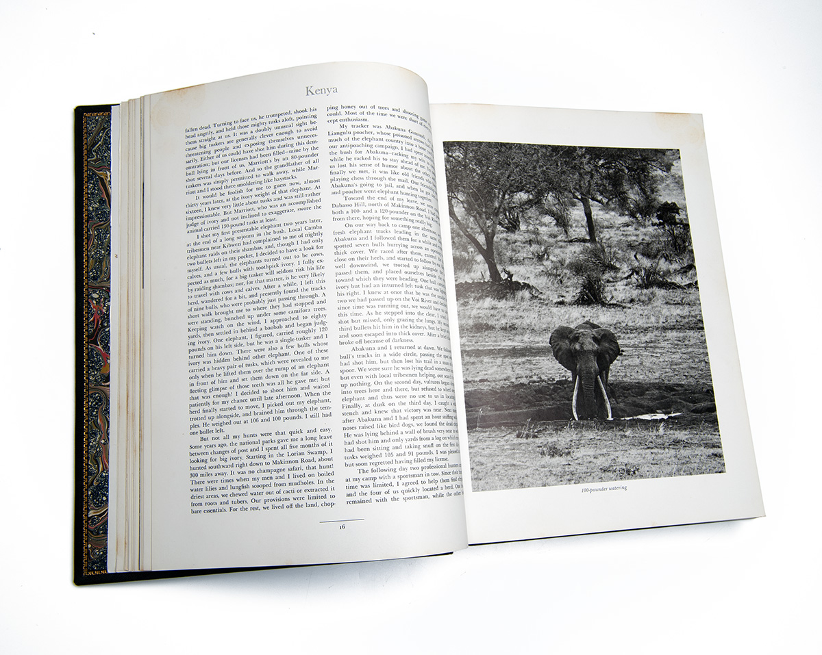 JAMES MELLON 'AFRICAN HUNTER' 1st Edition custom leather bound to museum standard by Sangorski & - Image 4 of 4