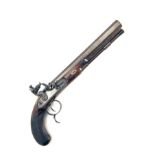 JOHN MANTON, LONDON A GOOD 36-BORE FLINTLOCK DUELLING-PISTOL, serial no. 5177, for 1809, with