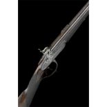 WIGGAN & ELLIOTT A .410 PINFIRE DOUBLE-BARRELLED SPORTING-RIFLE WITH SMOOTH-BORED BARRELS , serial