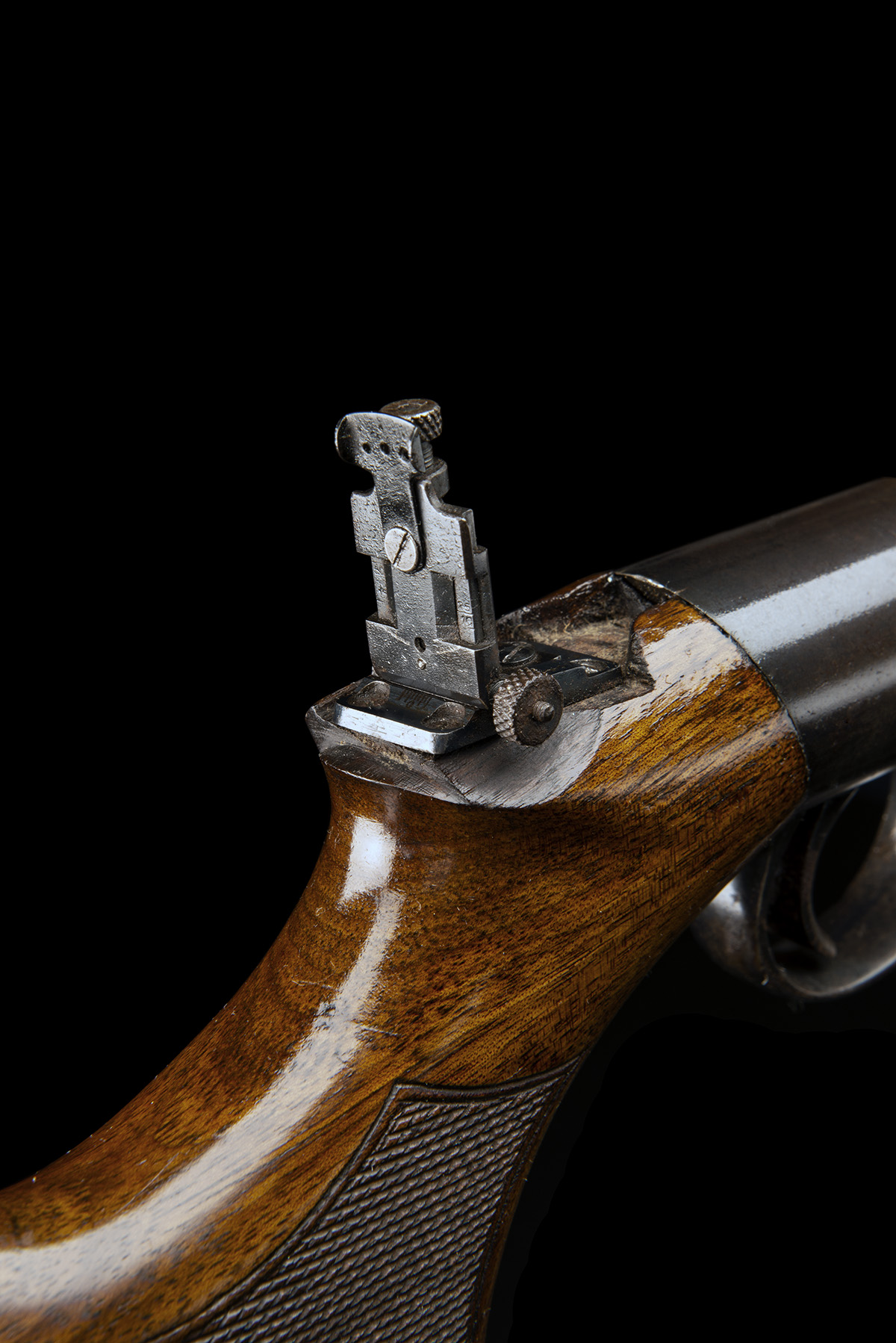 BSA, BIRMINGHAM A SCARCE .177 UNDER-LEVER AIR-RIFLE, MODEL 'IMPROVED MODEL 'D' WITH FACTORY - Image 6 of 7
