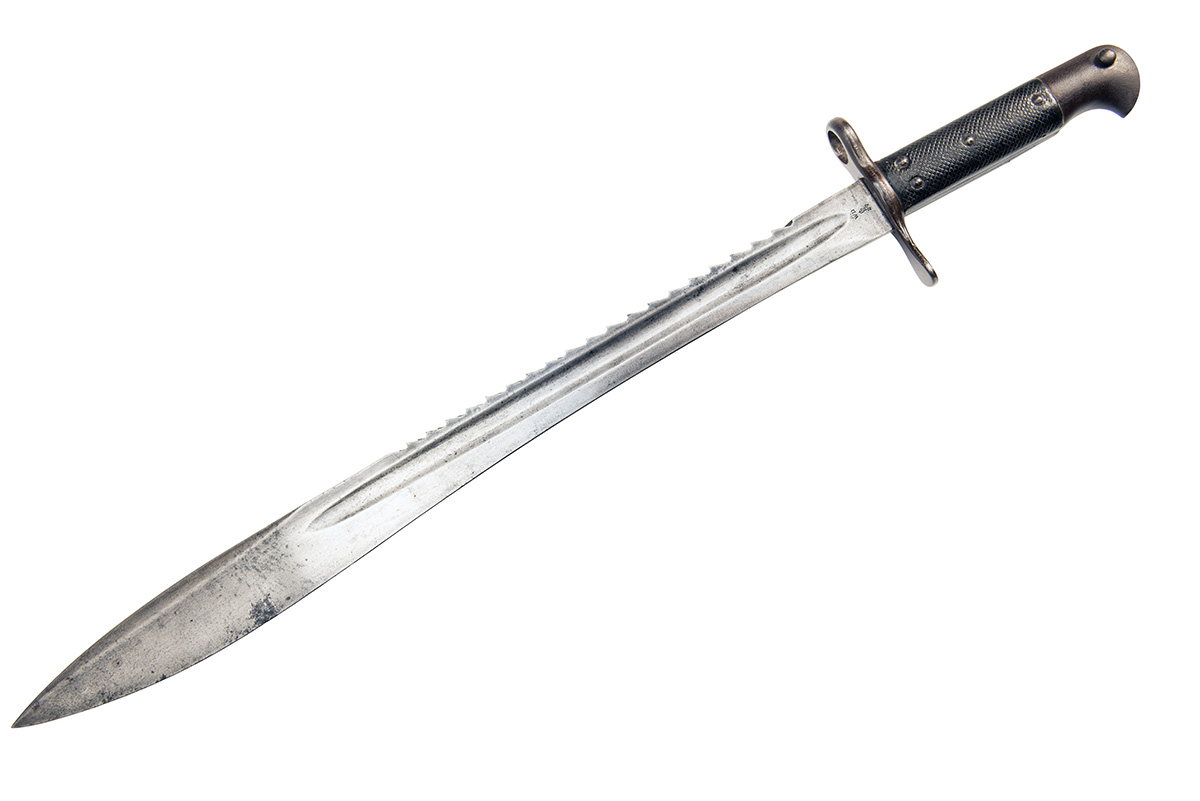 AN EXCEPTIONALLY RARE BRITISH 'ELCHO' SAW-BACK BAYONET FOR THE MARTINI-HENRY SERVICE RIFLE, circa - Image 2 of 6