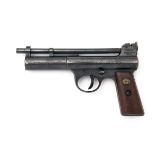 WEBLEY & SCOTT, BIRMINGHAM & LONDON A .22 BARREL-COCKING AIR-PISTOL, MODEL 'MKI', serial no. 3198,