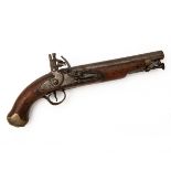 TOWER ARMOURIES, LONDON A .650 FLINTLOCK SINGLE-SHOT SERVICE-PISTOL, no visible serial number, circa