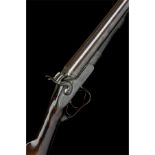 BOSS & CO. A SCARCE 12-BORE 1863 PATENT (SECOND PATTERN) THUMBHOLE-UNDERLEVER HAMMERGUN, serial