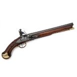 GILL, LONDON A .577 FLINTLOCK SERVICE-PISTOL, MODEL 'LONG SEA-SERVICE', rack no. 12, circa 1805,