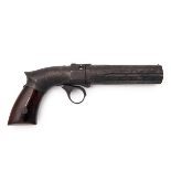 ROBBINS & LAWRENCE, USA A .31 PERCUSSION HAMMERLESS BREAK-OPEN PEPPER-BOX REVOLVER, MODEL 'RIBBED