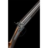 WILKINSON & SON A SCARCE HARVEY 1866 PATENT 12-BORE SIDELEVER HAMMERGUN, serial no. 6657, 30in.