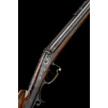 J. FUNK, SUHL A 26-BORE PERCUSSION DOUBLE SPORTING-RIFLE WITH WHITE-METAL MOUNTS FOR RENOVATION,