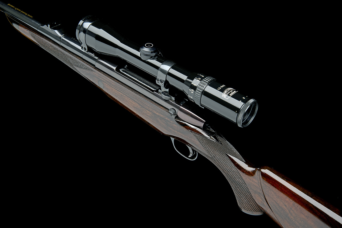 HARTMANN & WEISS AN EARLY .378 WEATHERBY MAGNUM BOLT-MAGAZINE SPORTING RIFLE, serial no. 28231, 24 - Image 3 of 8