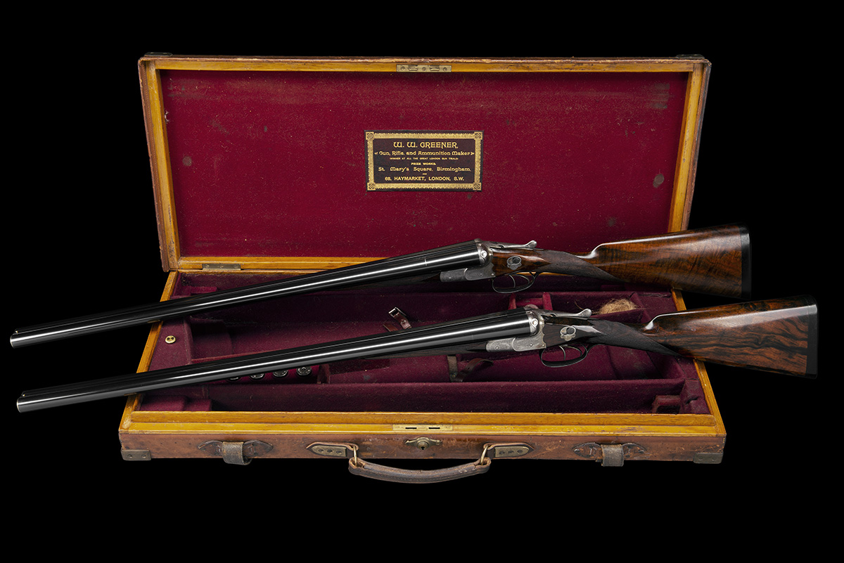 W.W. GREENER A PAIR OF 12-BORE 'G3 MONARCH' BOXLOCK EJECTORS, serial no. 47725 / 6, 28in. sleeved - Image 9 of 9