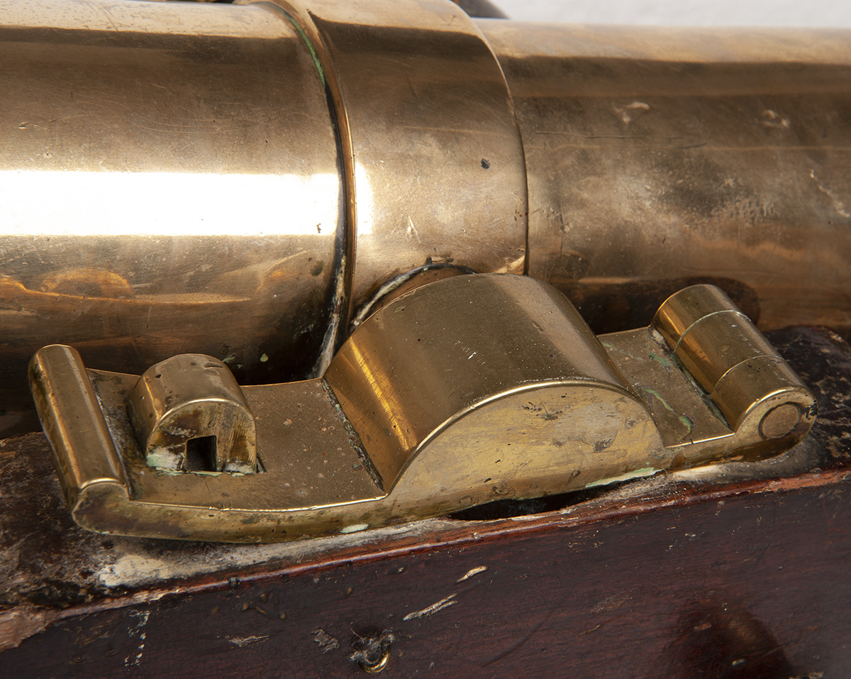 A MATCHED PAIR OF 1 3/4in. BRONZE DECK-CANNON, UNSIGNED, no visible serial numbers, late 18th to - Image 4 of 7