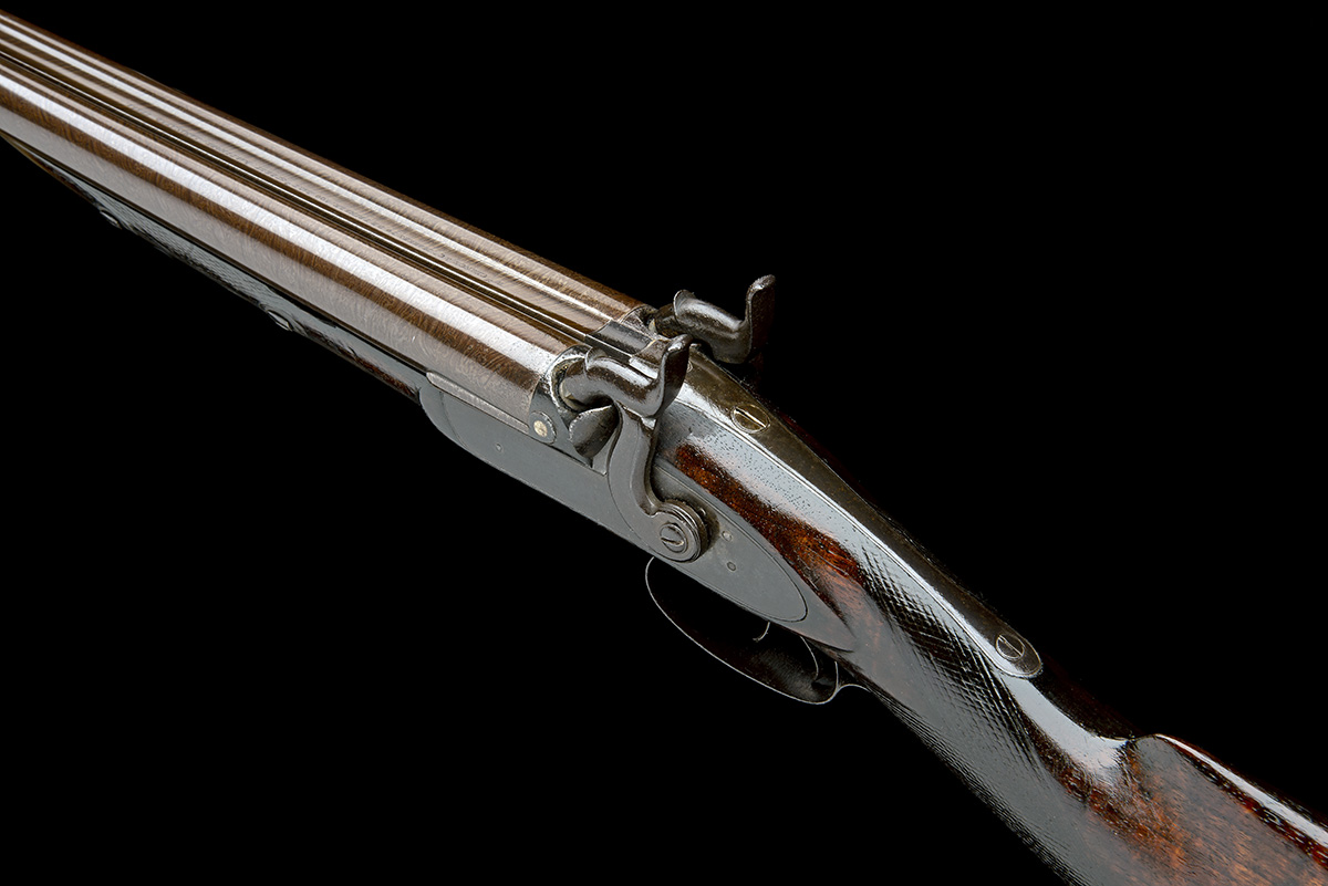 W. CHANCE & CO, BALTIMORE A 9-BORE PERCUSSION DOUBLE-BARRELLED DUCK-GUN, no visible serial number, - Image 5 of 6