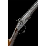 JEFFRIES (NORWICH) A RARE JEFFRIES 1862 (SECOND PATENT) 12-BORE SIDE-OPENING UNDERLEVER BAR-IN-