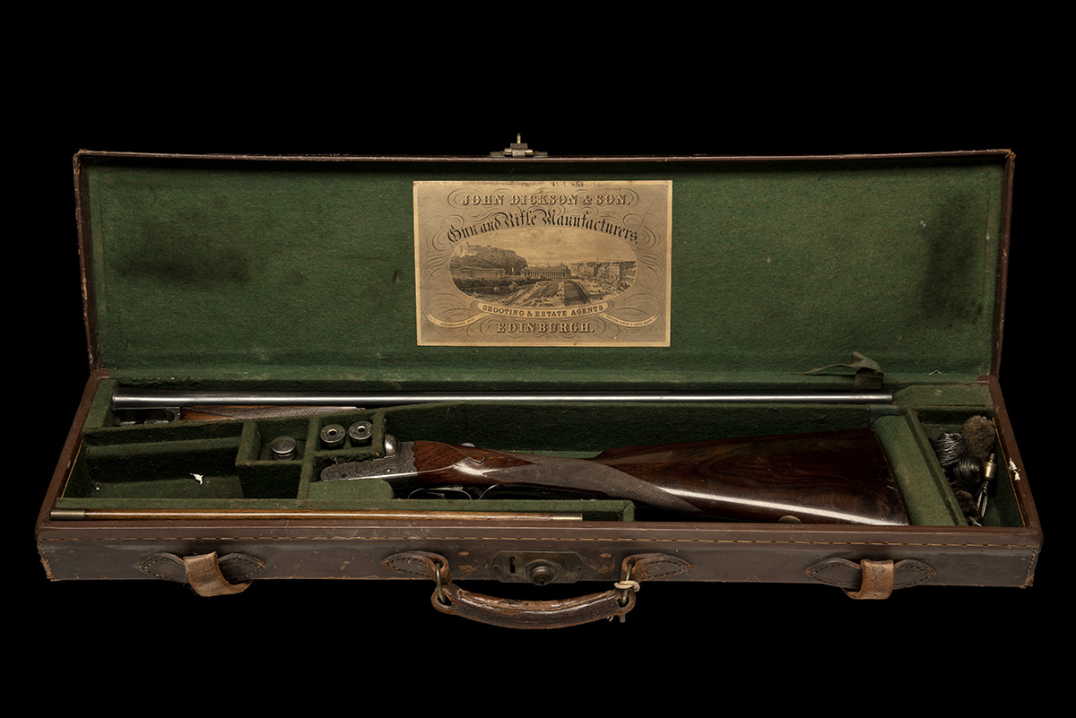 JOHN DICKSON & SON A 12-BORE BOXLOCK EJECTOR, serial no. 16010, 27in. nitro barrels (proof dated for - Image 6 of 9
