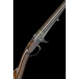 GOSSET, PARIS A FINE AND RARE 13-BORE PERCUSSION PATENT UNDER-HAMMER SPORTING-GUN, no visible serial