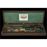 JAMES WILKINSON & SON, LONDON AN EXTREMELY RARE CASED PERCUSSION CANNON IGNITER, MODEL 'WILKINSON'