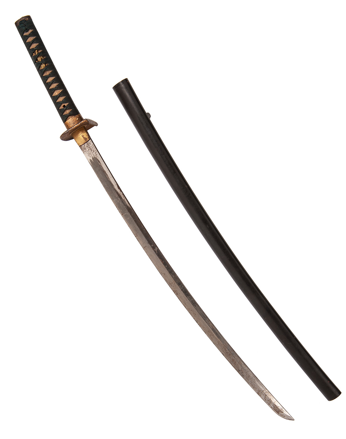A JAPANESE KATANA WITH UNUSUAL MOUNTS, believed early to mid 19th century with an earlier (