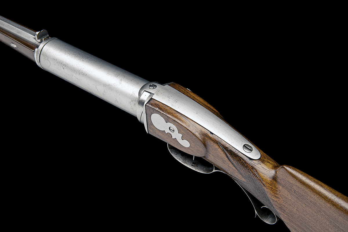 A RARE 7mm CRANK-WOUND GALLERY AIR-RIFLE SIGNED 'J. GRUDCHOS & S. EGGERS, MODEL 'PRIMARY NEW-YORK - Image 4 of 6