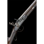 W. EDWARDS, DEVONPORT A 12-BORE FLINTLOCK SINGLE-BARRELLED SPORTING-GUN, no visible serial number,