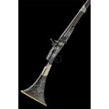 A 32-BORE SNAPHAUNCE SINGLE-BARREL MUSKET WITH SILVER KOFTGARI DECORATION, no visible serial number,