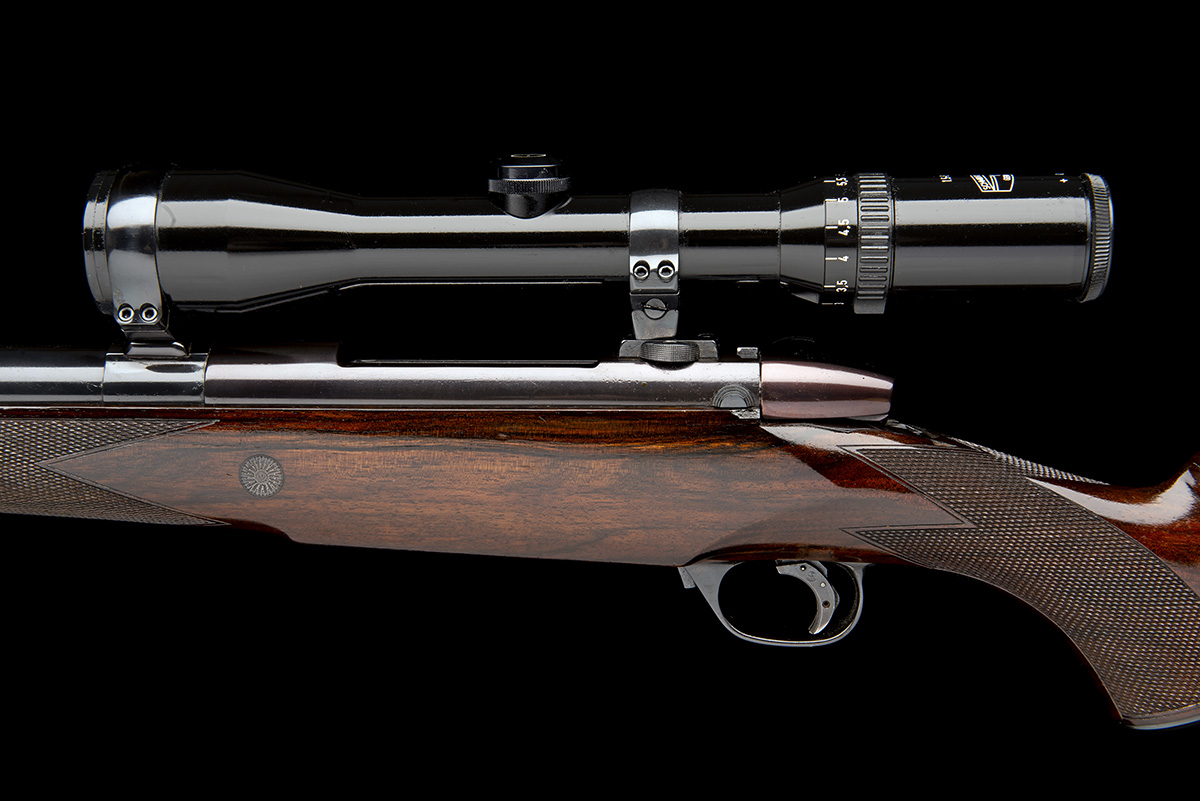 HARTMANN & WEISS AN EARLY .378 WEATHERBY MAGNUM BOLT-MAGAZINE SPORTING RIFLE, serial no. 28231, 24 - Image 4 of 8