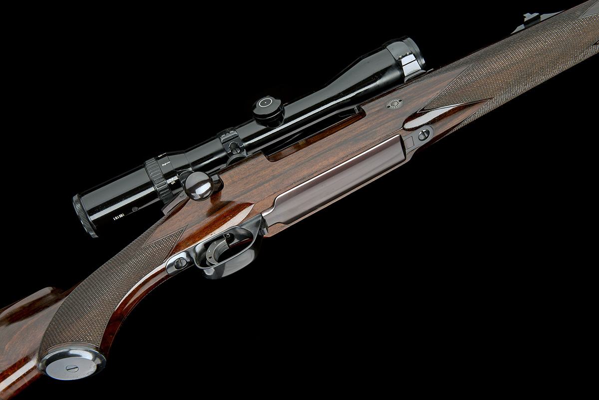 HARTMANN & WEISS AN EARLY .378 WEATHERBY MAGNUM BOLT-MAGAZINE SPORTING RIFLE, serial no. 28231, 24 - Image 5 of 8