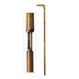 A SCARCE 7mm (W/S) SINGLE-SHOT WALKING-STICK GUN, UNSIGNED, no visible serial number, circa 1880,