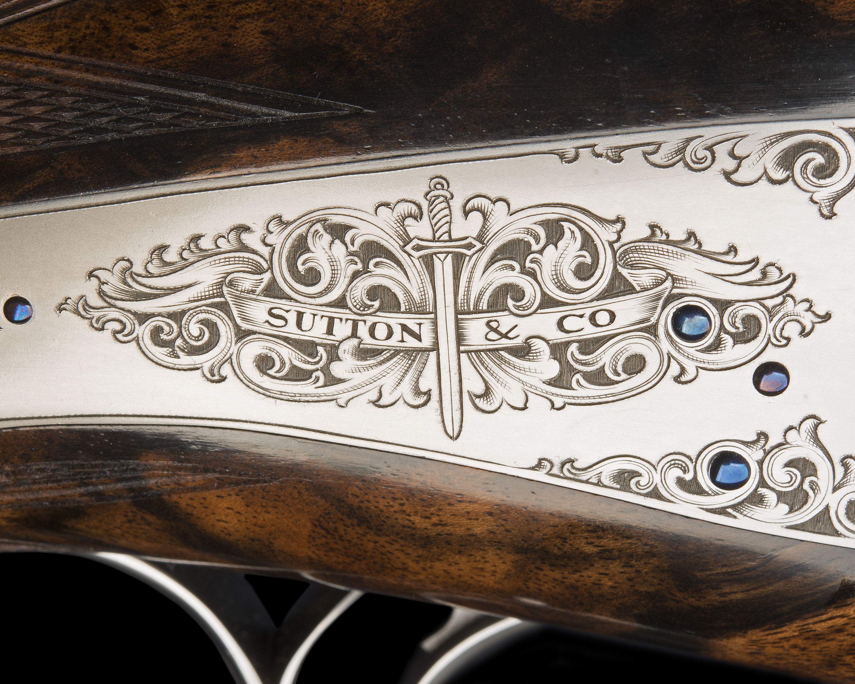 SUTTON & CO. 'THE HEREWARD GUN' - AN EXCEPTIONAL AND UNIQUE DELAHAUT-ENGRAVED 2-BORE TAKE-DOWN - Image 10 of 13