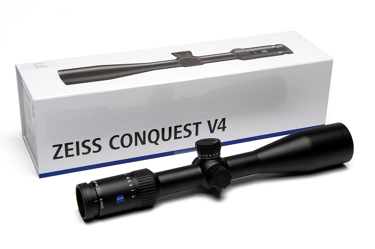ZEISS A NEW AND UNUSED CONQUEST V4 6-24X50 TELESCOPIC SIGHT, serial no. 469808, with reticle 91,