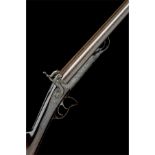 C.D. TANNER & SOHNE AN UNUSUAL 16-BORE DROP-DOWN UNDERLEVER DOUBLE-BARRELLED PINFIRE SPORTING GUN,