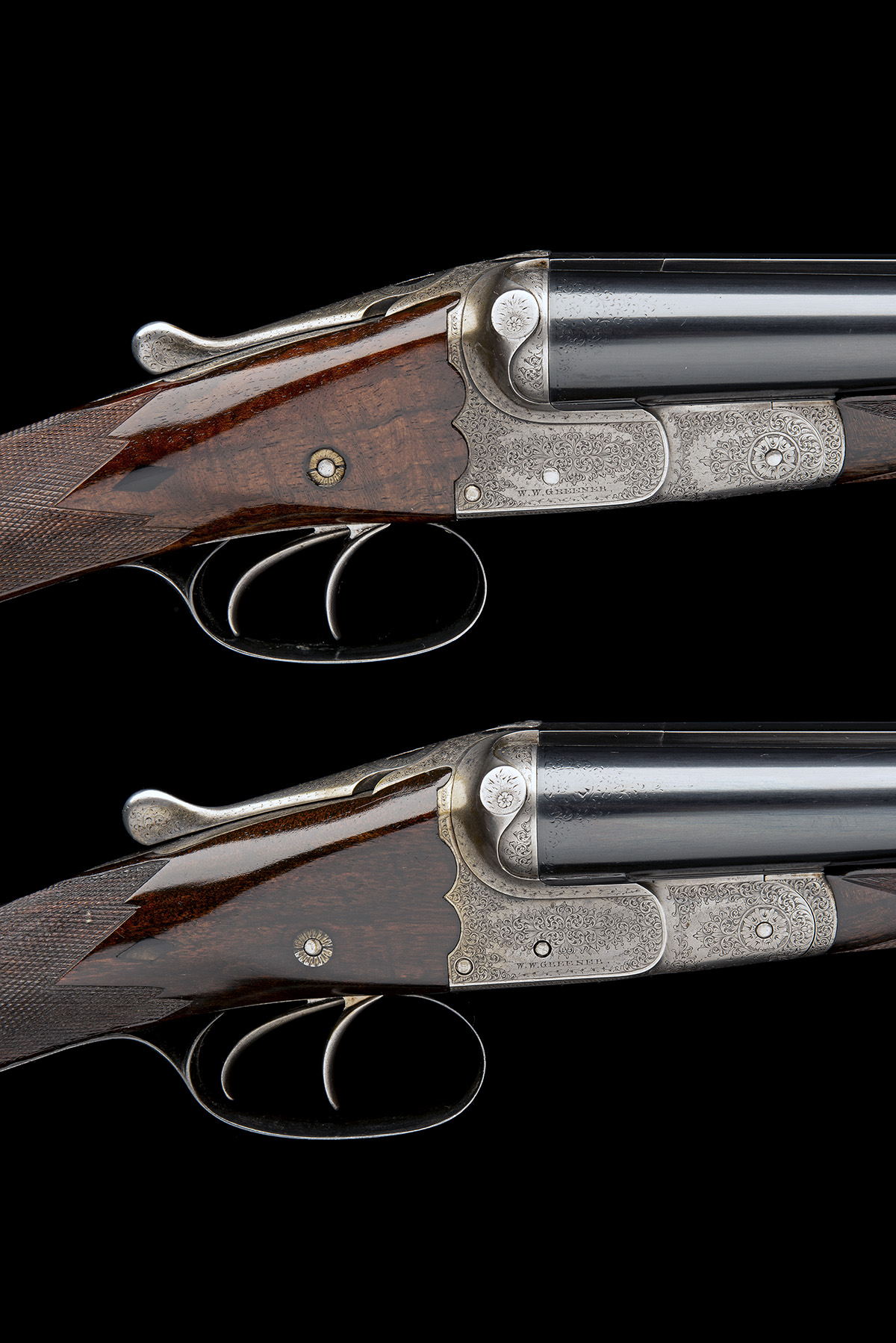 W.W. GREENER A PAIR OF 12-BORE 'G3 MONARCH' BOXLOCK EJECTORS, serial no. 47725 / 6, 28in. sleeved - Image 7 of 9