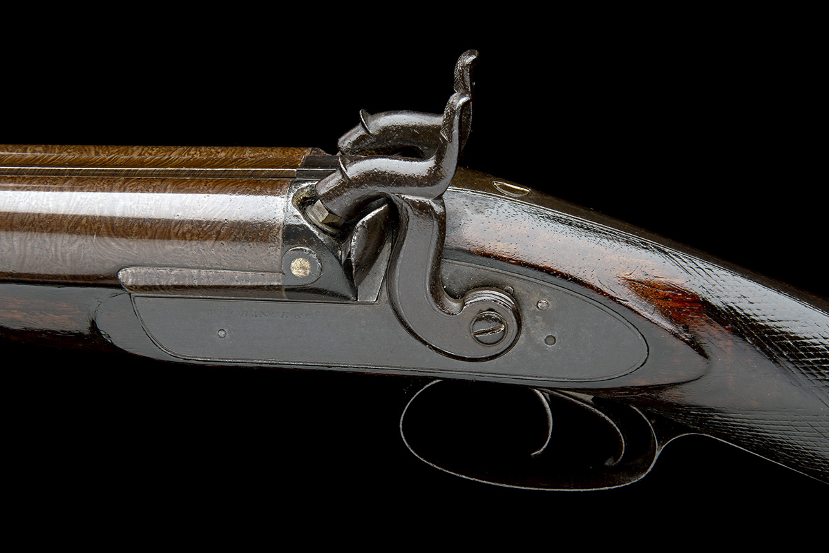 W. CHANCE & CO, BALTIMORE A 9-BORE PERCUSSION DOUBLE-BARRELLED DUCK-GUN, no visible serial number, - Image 6 of 6