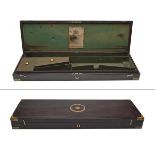A GOOD GUNCASE FOR A DOUBLE BARRELLED PERCUSSION SPORTING-GUN WITH WESTLEY RICHARDS LABEL,
