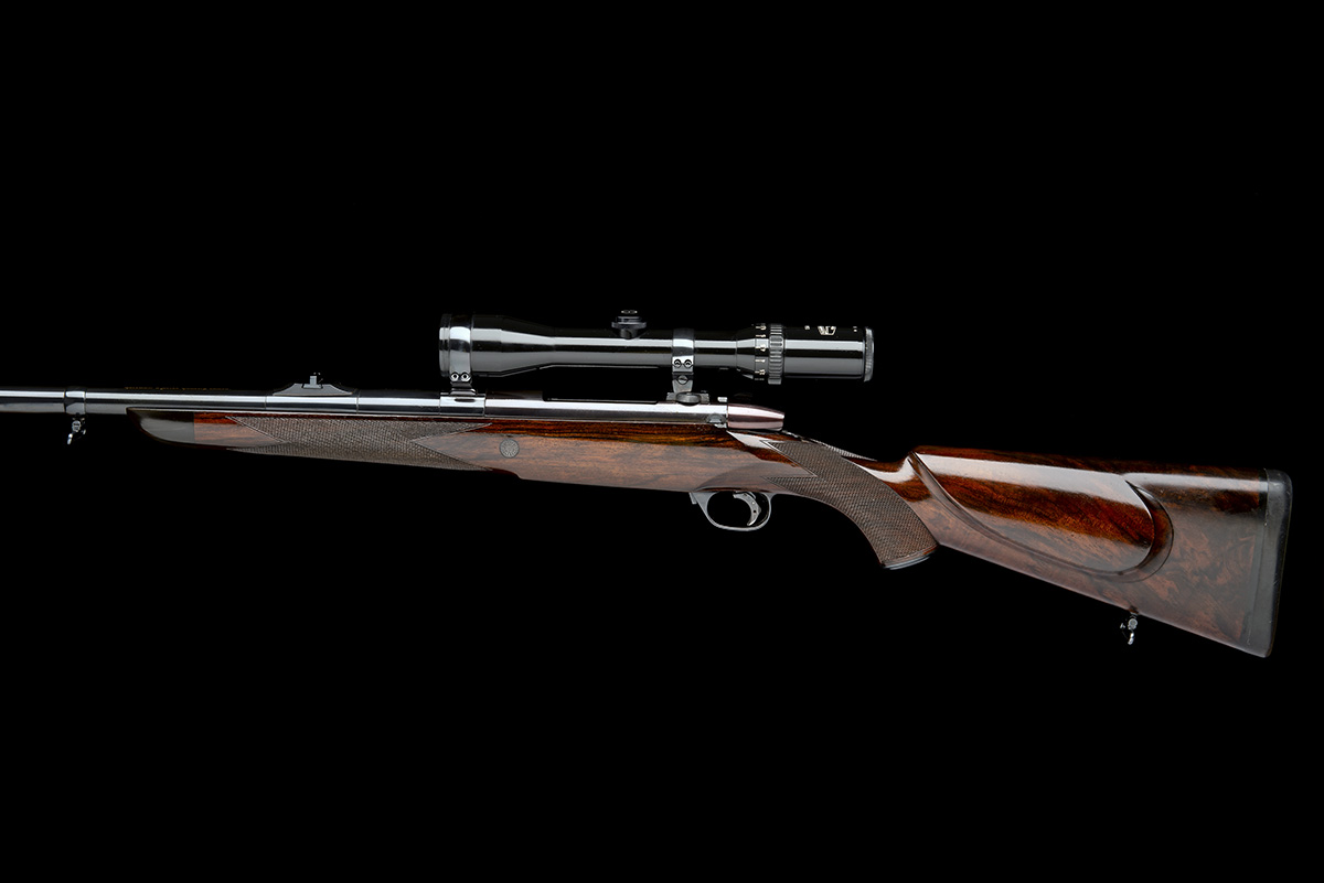 HARTMANN & WEISS AN EARLY .378 WEATHERBY MAGNUM BOLT-MAGAZINE SPORTING RIFLE, serial no. 28231, 24 - Image 2 of 8