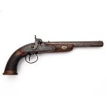 BLISSETT, LONDON A 30-BORE PERCUSSION TARGET-PISTOL, no visible serial number, in the Continental