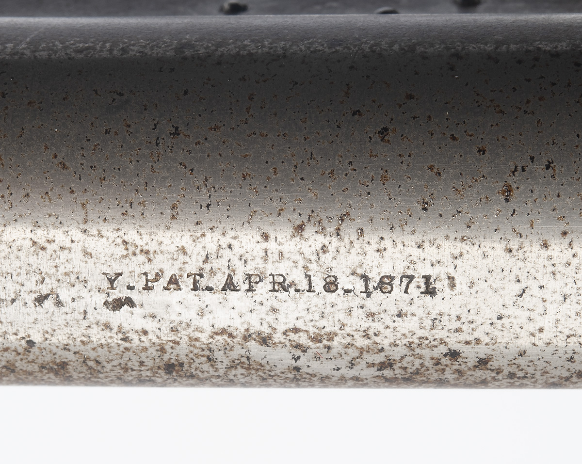 HAVILAND & GUNN, USA AN EXCEPTIONALLY RARE .21 BREAK-BARREL AIR-RIFLE, MODEL '1880 TYPE', serial no. - Image 3 of 6