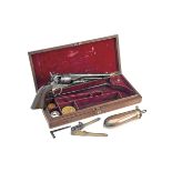 COLT, USA A CASED .44 PERCUSSION REVOLVER, MODEL '1860 ARMY', serial no. 147811, for 1863, with