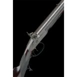 JAMES PURDEY, LONDON A FINE 16-BORE PERCUSSION DOUBLE-BARRELLED SPORTING RIFLE, serial no. 3373, for