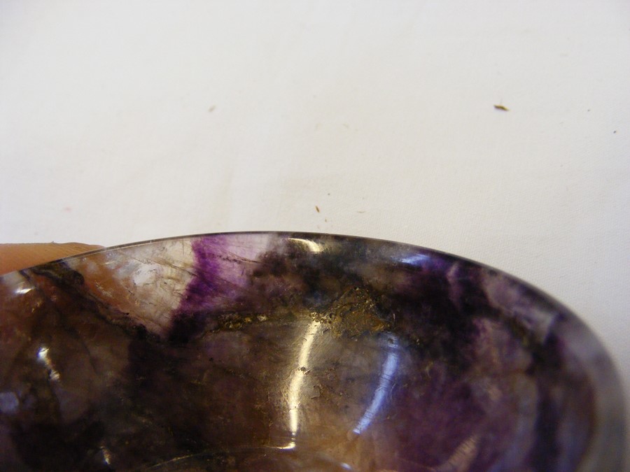 A small Blue John bowl - 5cm diameter - Image 6 of 6