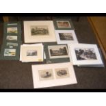 A large collection of mounted Isle of Wight prints