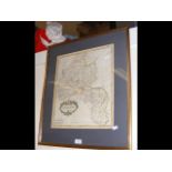 ROBERT MORDEN - Map of Oxford Shire, sold by Abel Swale