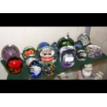 Selection of collectable paperweights