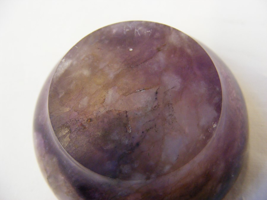 A small Blue John bowl - 5cm diameter - Image 3 of 6