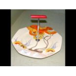 Clarice Cliff "Bizarre" pattern cake stand