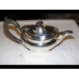 A silver bachelor's teapot - gross weight 11 troy