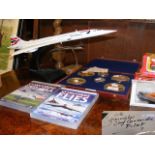 A model Concorde plane with original signature of